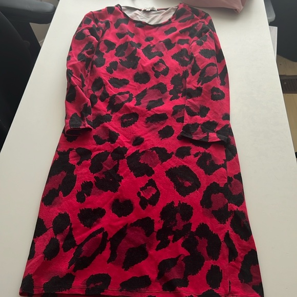 Red and Black Womens Midi Dress Size Large - Picture 1 of 3